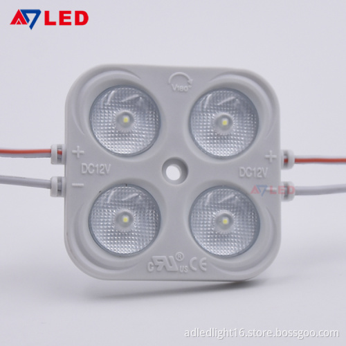 Adled light shenzhen 4leds 12v dc lightbox  led module lensfor led module light box